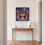 Lantern Gnomes in Snowy Christmas Village – Hallway