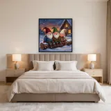 Three Gnomes on a Snowy Log – Bedroom