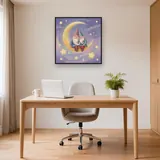 Gnome Couple on Crescent Moon – Office