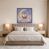 Gnome Couple on Crescent Moon – Bedroom