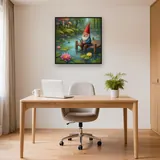 Gnome Fishing on a Calm Pond – Office