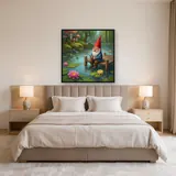 Gnome Fishing on a Calm Pond – Bedroom