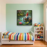 Gnome Fishing on a Calm Pond – Kids room