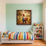 Autumn Orchard Gnome with Apples – Kids room