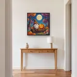 Moonlit Halloween Gnome with Jack-o'-Lantern – Hallway