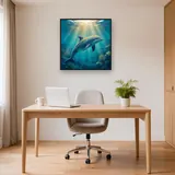 Sunlit Dolphin Beneath the Waves – Office