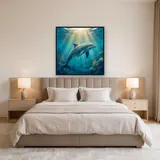 Sunlit Dolphin Beneath the Waves – Bedroom