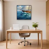 Dolphins Riding the Bow Wave – Office