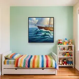 Dolphins Riding the Bow Wave – Kids room