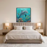 Dolphin Among Tropical Fish and Turtles – Bedroom