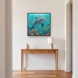 Dolphin Among Tropical Fish and Turtles – Hallway