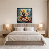Golden Aura Martial Artist – Bedroom