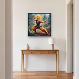 Golden Aura Martial Artist – Hallway