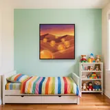 Seven Glowing Orbs at Sunset – Kids room