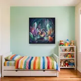 Baby Dragon Hatching in a Crystal Cave – Kids room