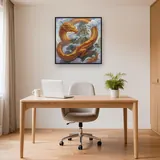 Golden Dragon Among Cloudy Peaks – Office