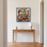 Golden Dragon Among Cloudy Peaks – Hallway