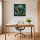Emerald Forest Dragon with Fireflies – Office