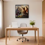 Knight and Dragon Before the Castle – Office