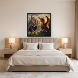 Knight and Dragon Before the Castle – Bedroom