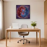 Crimson and Azure Dragons Yin Yang – Office