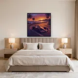 Monoposto am Küstenkurs im Abendlicht – Schlafzimmer