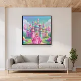 Pink Princess Candy Castle – displayed in a living room