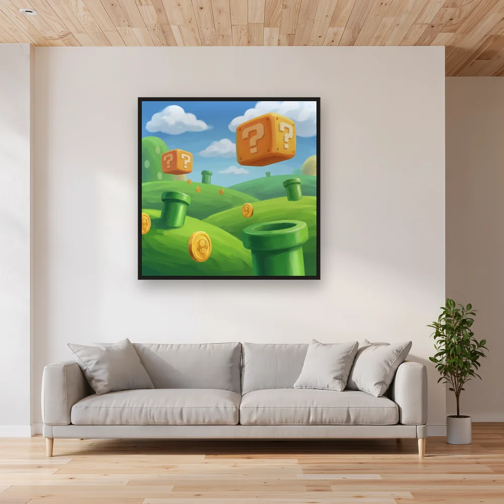 Question Blocks, Pipes and Coins – Living room