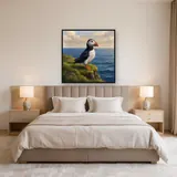 Puffin on a Grassy Cliff – Bedroom