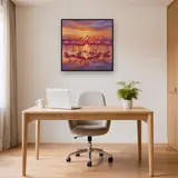 Pink Flamingo Flock at Sunrise – Office