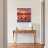 Pink Flamingo Flock at Sunrise – Hallway
