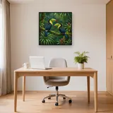 Two Toucans on a Jungle Branch – Office