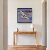 Snowy Owl Over Winter Field – Hallway