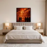 Brave Firefighters Against the Burning Building – Bedroom
