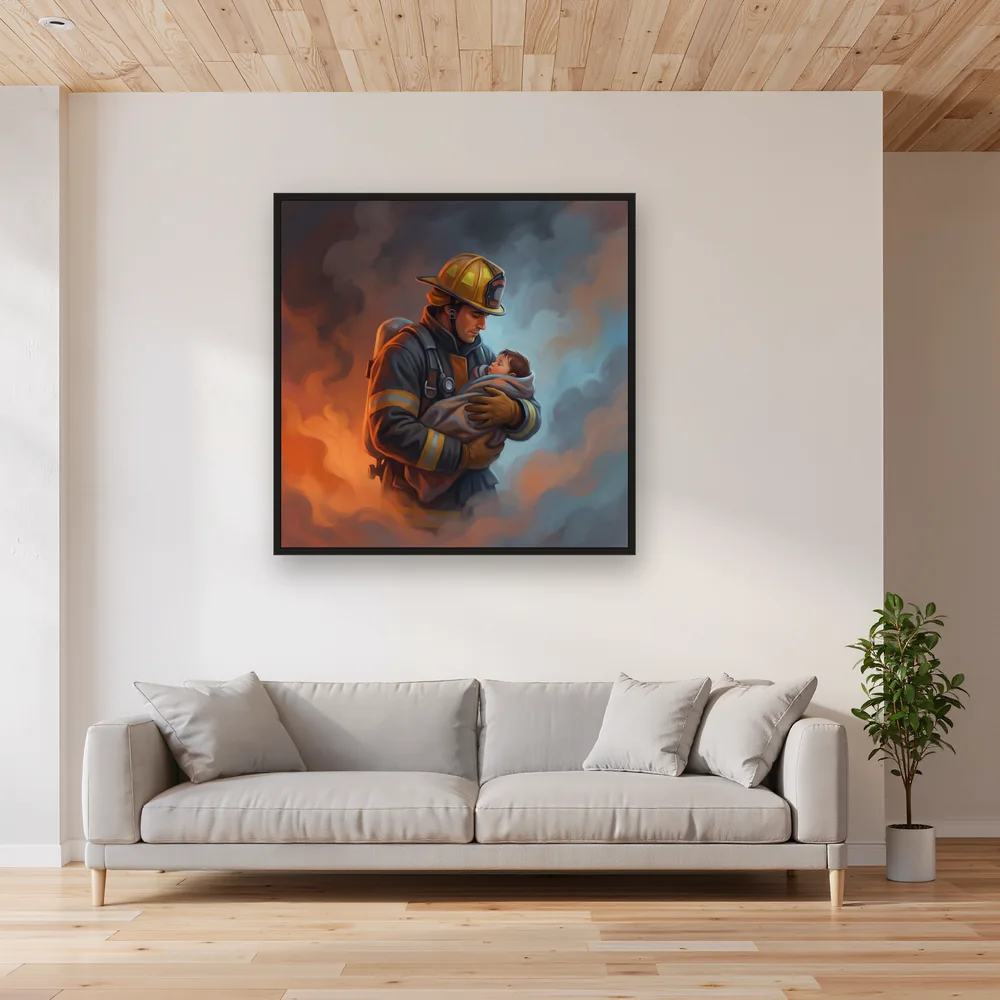 Rescue Through the Smoke – Living room