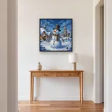 Carrot-Nosed Snowman in Snowy Village – Hallway