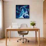 Ice Castle Under Northern Lights – Office