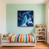 Ice Castle Under Northern Lights – Kids room