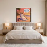 Snowman Beach Daydream in Summer Hat – Bedroom