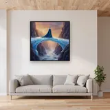 Ice Queen Crossing Crystal Bridge – displayed in a living room