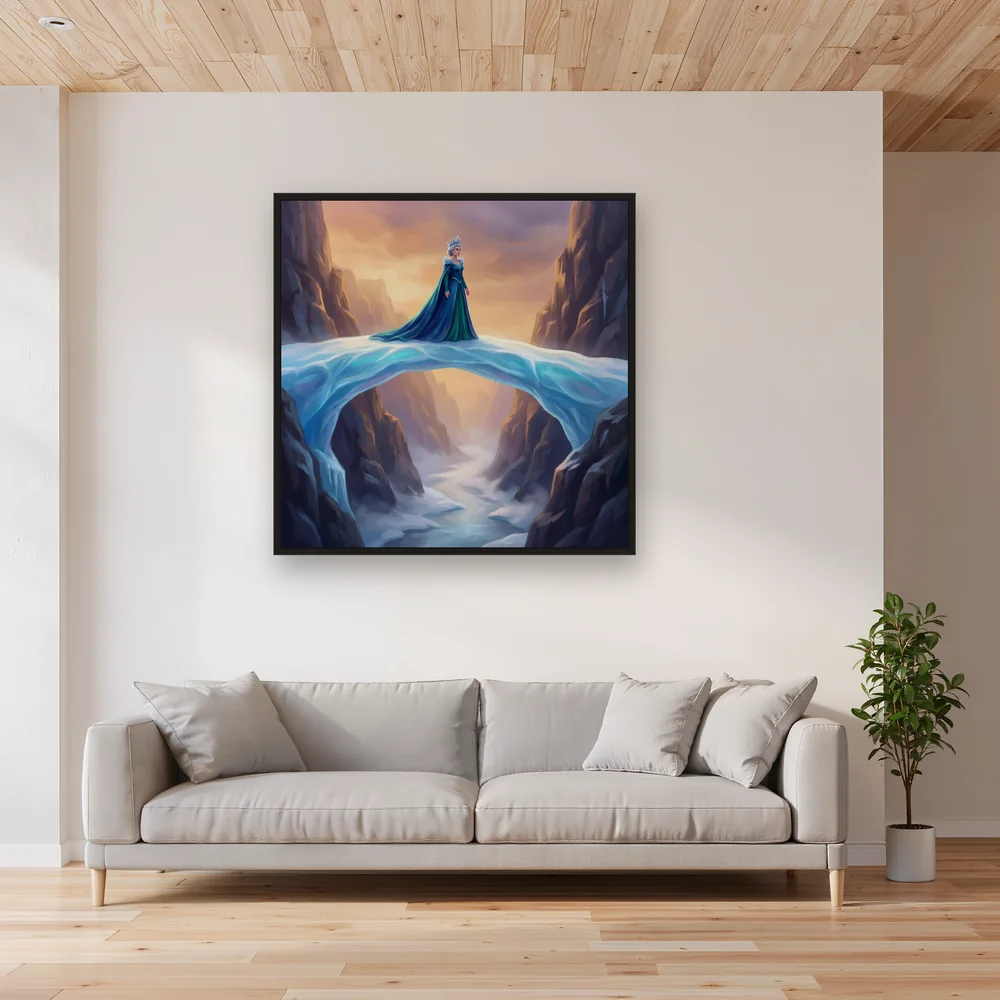 Ice Queen Crossing Crystal Bridge – Living room