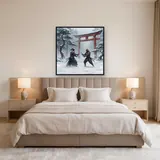 Silent Duel Beneath the Torii – Bedroom