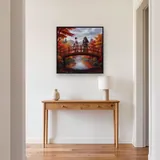 Geisha and Samurai on Autumn Bridge – Hallway