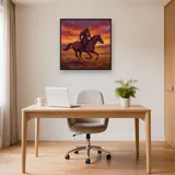 Samurai Charging at Sunset – Office