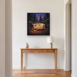 Pine Forest Camper Van at Dusk – Hallway