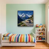 Snowy Mountain Pass Motorhome Journey – Kids room