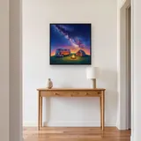 Camper Van, Tent and Campfire Under the Milky Way – Hallway