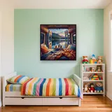 Open-Door Van Life by the Lake – Kids room