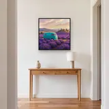 Turquoise Van in Lavender Fields – Hallway