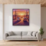 Sunrise Desert Camper Van – displayed in a living room